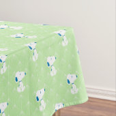 Erdnüsse | Snoopy Green Deko Dreams Pattern Tischdecke (Beispiel)