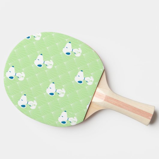 Erdnüsse | Snoopy Green Deko Dreams Pattern Tischtennis Schläger (Seitenansicht)