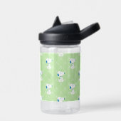 Erdnüsse | Snoopy Green Deko Dreams Pattern Trinkflasche (Links)