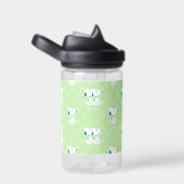Erdnüsse | Snoopy Green Deko Dreams Pattern Trinkflasche (rechts)