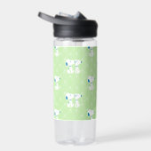 Erdnüsse | Snoopy Green Deko Dreams Pattern Trinkflasche (Rechts)