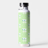 Erdnüsse | Snoopy Green Deko Dreams Pattern Trinkflasche (Rechts)