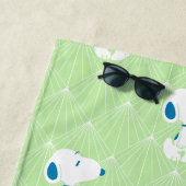 Erdnüsse | Snoopy Green Deko | Name hinzufügen Strandtuch (Beispiel)