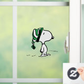 Erdnüsse | Snoopy Green Snow Cap Fensteraufkleber (Zuhause)