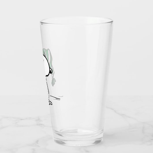 Erdnüsse | Snoopy Green Snow Cap Glas (Links)