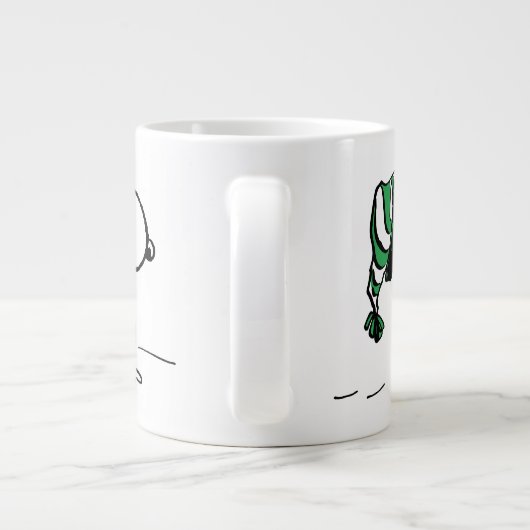 Erdnüsse | Snoopy Green Snow Cap Jumbo-Tasse (Rückseite)