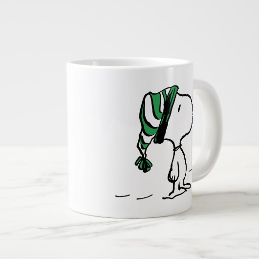 Erdnüsse | Snoopy Green Snow Cap Jumbo-Tasse (Vorderseite Rechts)