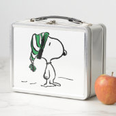 Erdnüsse | Snoopy Green Snow Cap Metall Brotdose (Beispiel)