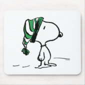 Erdnüsse | Snoopy Green Snow Cap Mousepad (Vorne)