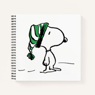 Erdnüsse Snoopy Green Snow Cap Notizblock
