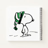 Erdnüsse | Snoopy Green Snow Cap Notizblock (Rückseite)