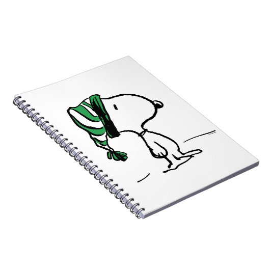 Erdnüsse | Snoopy Green Snow Cap Notizblock (Rechte Seite)