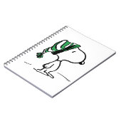 Erdnüsse | Snoopy Green Snow Cap Notizblock (Linke Seite)