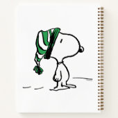 Erdnüsse | Snoopy Green Snow Cap Notizblock (Rückseite)