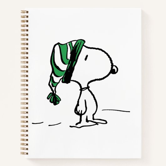 Erdnüsse | Snoopy Green Snow Cap Notizblock (Vorderseite)