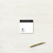 Erdnüsse | Snoopy Green Snow Cap Post-it Klebezettel (Auf Schreibtisch)