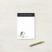 Erdnüsse | Snoopy Green Snow Cap Post-it Klebezettel (Auf Schreibtisch)