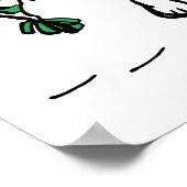 Erdnüsse | Snoopy Green Snow Cap Poster (Ecke)