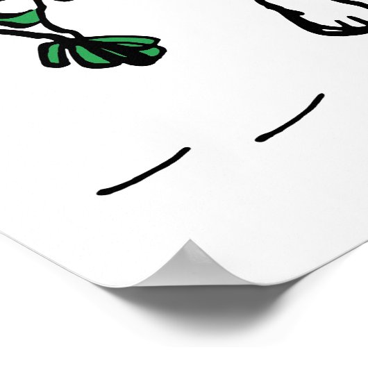 Erdnüsse | Snoopy Green Snow Cap Poster (Ecke)