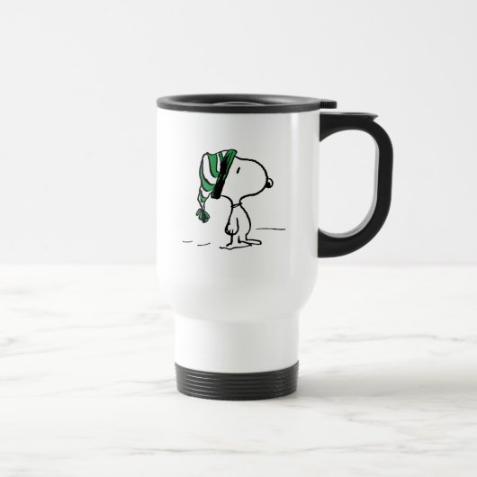Erdnüsse | Snoopy Green Snow Cap Reisebecher (Rechts)