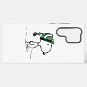 Erdnüsse | Snoopy Green Snow Cap Samsung Galaxy Hülle (Rückseite (Horizontal))