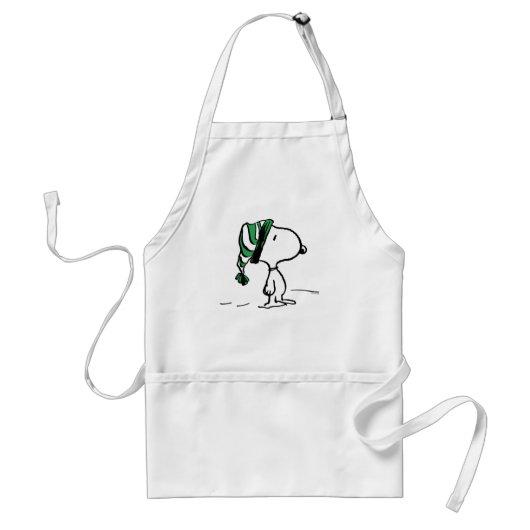 Erdnüsse | Snoopy Green Snow Cap Schürze (Vorne)