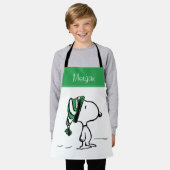 Erdnüsse | Snoopy Green Snow Cap Schürze (Getragen)
