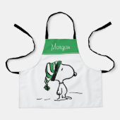 Erdnüsse | Snoopy Green Snow Cap Schürze (Vorderseite)