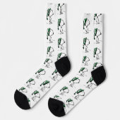 Erdnüsse | Snoopy Green Snow Cap Socken (Linkes Detail)