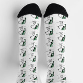 Erdnüsse | Snoopy Green Snow Cap Socken (Oben)