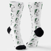 Erdnüsse | Snoopy Green Snow Cap Socken (Gewinkelt)
