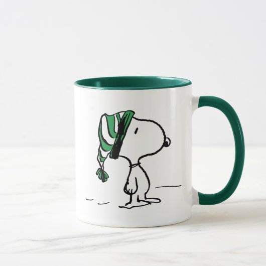 Erdnüsse | Snoopy Green Snow Cap Tasse (Rechts)