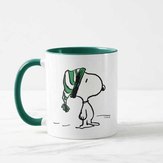 Erdnüsse | Snoopy Green Snow Cap Tasse (Links)