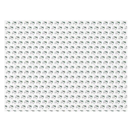 Erdnüsse | Snoopy Green Snow Cap Tischdecke (Vorderseite (Horizontal))