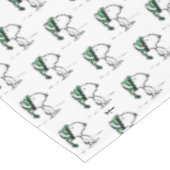 Erdnüsse | Snoopy Green Snow Cap Tischdecke (Schrägansicht)