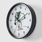 Erdnüsse | Snoopy Green Snow Cap Uhr (Winkel)