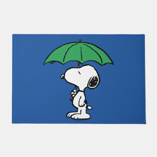 Erdnüsse | Snoopy Green Umbrella Fußmatte (Vorderseite)