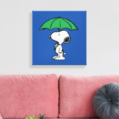Erdnüsse | Snoopy Green Umbrella Leinwanddruck (Insitu (Wohnzimmer))
