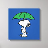 Erdnüsse | Snoopy Green Umbrella Leinwanddruck (Vorderseite)