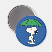 Erdnüsse | Snoopy Green Umbrella Magnet (Vorderseite/Rückseite)