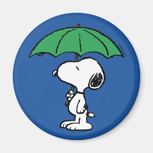 Erdnüsse | Snoopy Green Umbrella Magnet (Vorne)