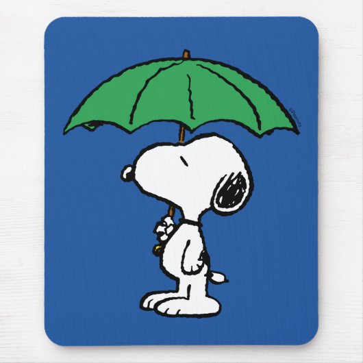 Erdnüsse | Snoopy Green Umbrella Mousepad (Vorne)