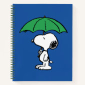 Erdnüsse | Snoopy Green Umbrella Notizblock (Vorderseite)