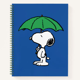 Erdnüsse Snoopy Green Umbrella Notizblock