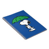Erdnüsse | Snoopy Green Umbrella Notizblock (Rechte Seite)