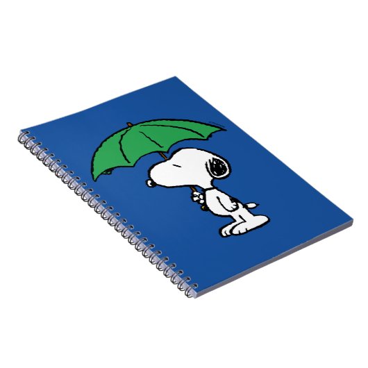 Erdnüsse | Snoopy Green Umbrella Notizblock (Rechte Seite)