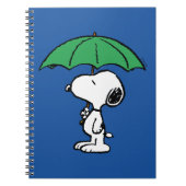 Erdnüsse | Snoopy Green Umbrella Notizblock (Vorderseite)