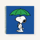 Erdnüsse | Snoopy Green Umbrella Notizblock (Vorderseite)