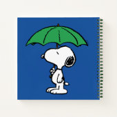 Erdnüsse | Snoopy Green Umbrella Notizblock (Rückseite)