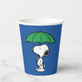 Erdnüsse | Snoopy Green Umbrella Pappbecher (Vorderseite)